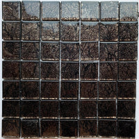 Verre Mosaique - glass mosaic -Glasmosaik-glasmozaïek-Glasmozaiek Spiegel 20mm Zwart - mosaicshop