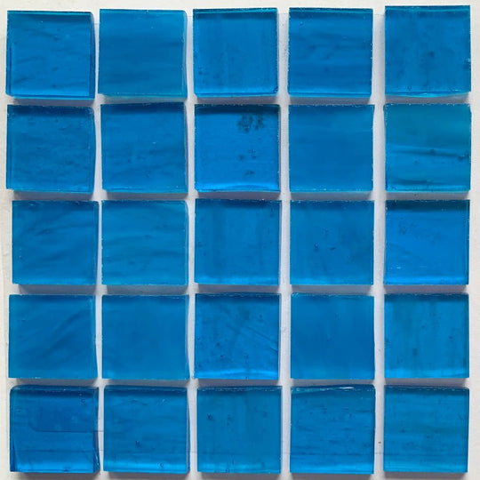 Pastilha de vidro Tiffany Glacier 20mm Azul