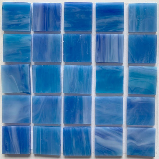Pastilha de Vidro Tiffany Glacier 20mm Azul de Sonho