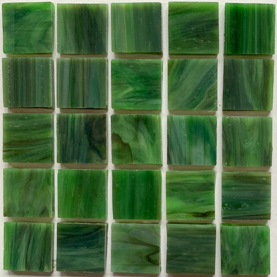 Pastilha de Vidro Tiffany Glacier 20mm Verde Oliva