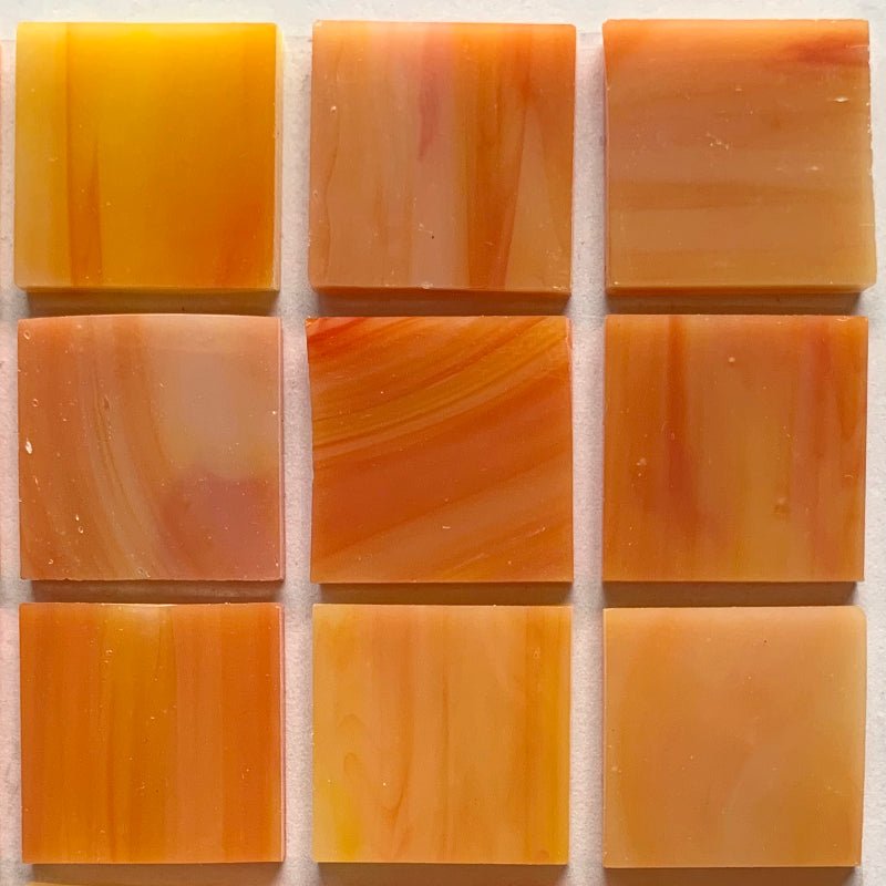 Verre Mosaique - glass mosaic -Glasmosaik-glasmozaïek-Glasmozaiek Tiffany Glacier 20mm Zonsopgang - mosaicshop