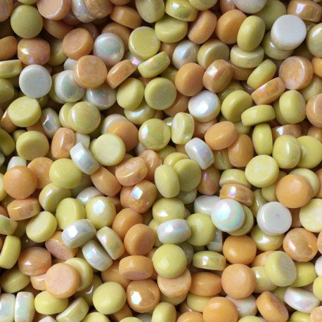 Pepitas de Vidro 12mm Sortido Amarelo