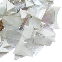 Verre Mosaique - glass mosaic -Glasmosaik-glasmozaïek-Glasscherven Glasscherven Wit - mosaicshop