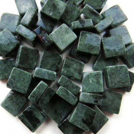 Verre Mosaique - glass mosaic -Glasmosaik-glasmozaïek-Marmer 10mm Verde Jade - mosaicshop
