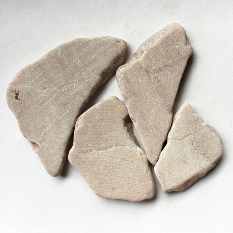 Verre Mosaique - glass mosaic -Glasmosaik-glasmozaïek-Marmer Polygoon Pink Cream - mosaicshop