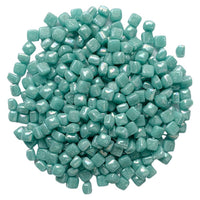Verre Mosaique - glass mosaic -Glasmosaik-glasmozaïek-Micro Glasmozaiek 4,8mm Parelmoer Half Cyaan - mosaicshop