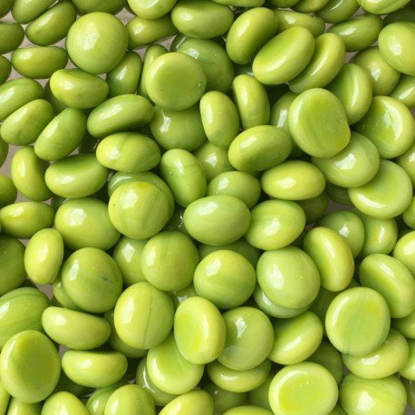 Billes de Verre Mini 9-13mm  Kiwi