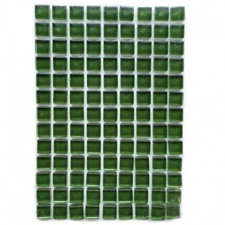 Verre Mosaique - glass mosaic -Glasmosaik-glasmozaïek-Murrini 10mm Smaragdgroen - mosaicshop