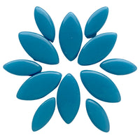 Verre Mosaique - glass mosaic -Glasmosaik-glasmozaïek-Ottoman Bloemblaadjes Blauw Meer - mosaicshop