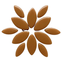 Verre Mosaique - glass mosaic -Glasmosaik-glasmozaïek-Ottoman Bloemblaadjes Bruine Suiker - mosaicshop