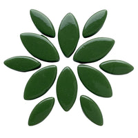 Verre Mosaique - glass mosaic -Glasmosaik-glasmozaïek-Ottoman Bloemblaadjes Dennegroen - mosaicshop