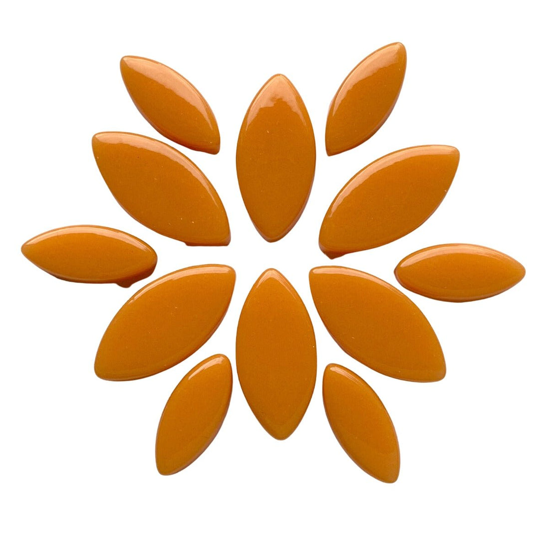 Verre Mosaique - glass mosaic -Glasmosaik-glasmozaïek-Ottoman Bloemblaadjes Opaaloranje - mosaicshop