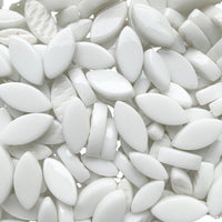 Verre Mosaique - glass mosaic -Glasmosaik-glasmozaïek-Ottoman Bloemblaadjes Wit - mosaicshop