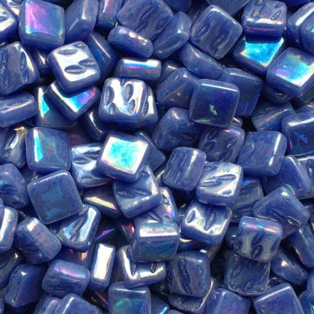 Verre Mosaique - glass mosaic -Glasmosaik-glasmozaïek-Ottoman Parelmoer 8mm Warm Blauw - mosaicshop
