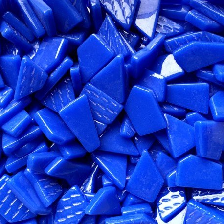 Verre Mosaique - glass mosaic -Glasmosaik-glasmozaïek-Ottoman Puzzels Brilliant Blauw - mosaicshop