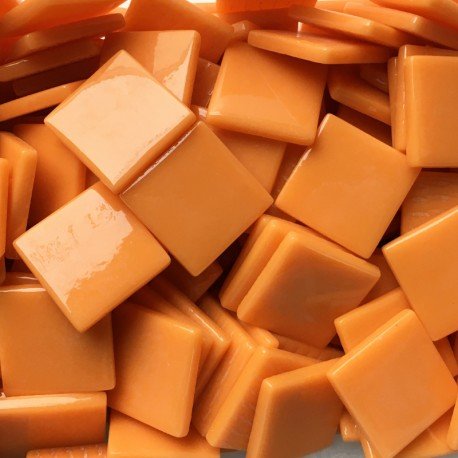 Mosaico de Vidrio 25mm Ópalo Naranja