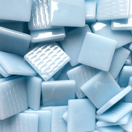 Verre Mosaique - glass mosaic -Glasmosaik-glasmozaïek-Pâte de Verre 25mm Water - mosaicshop