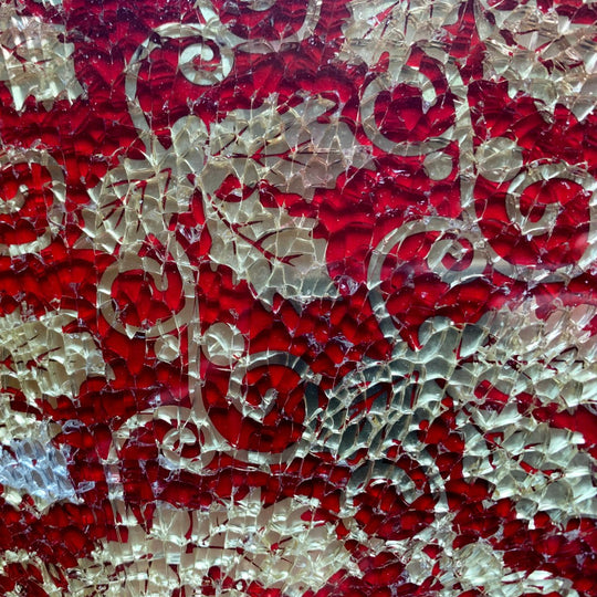 Crackle  Fleur Grimpante Rouge Doré