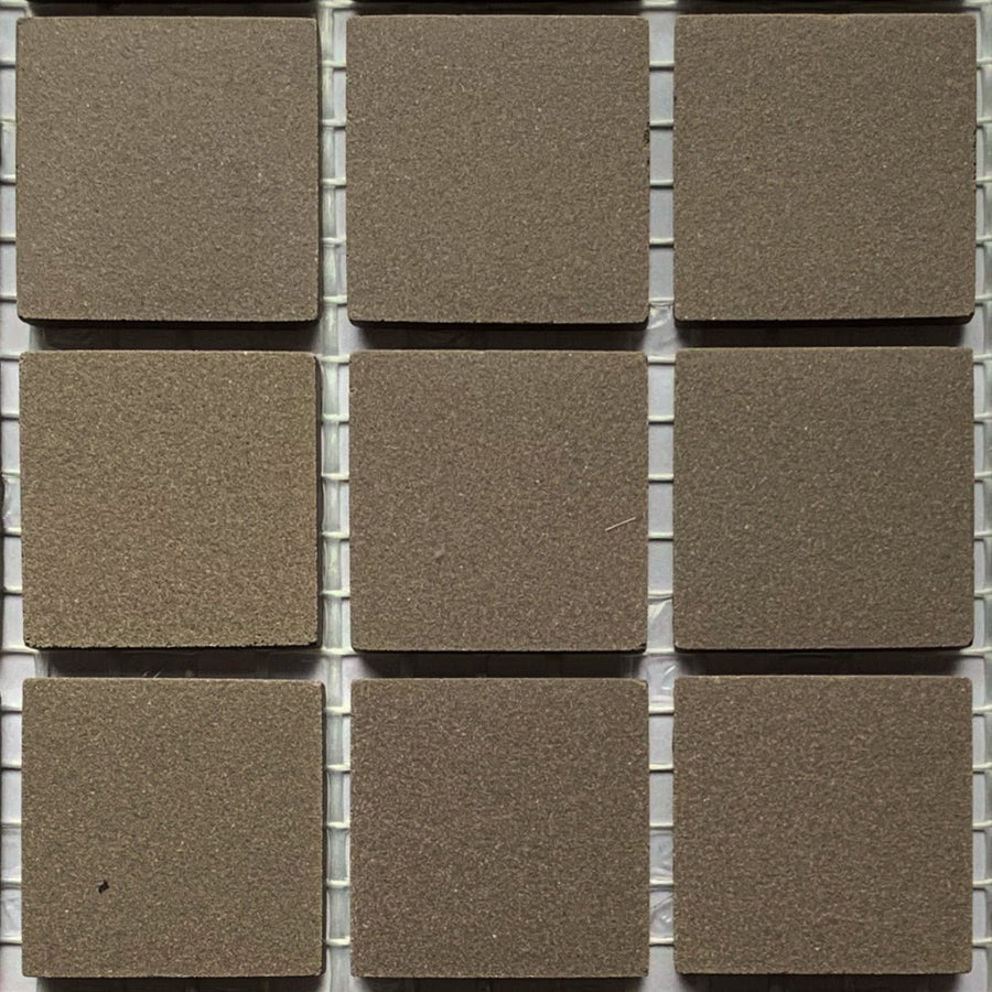 Winckelmans Anthracite – matt 20x20 mm mosaic tiles on mesh