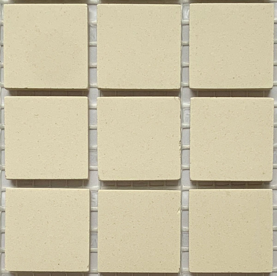 Winckelmans Blanc – pastilhas de mosaico mates de 20x20 mm sobre rede