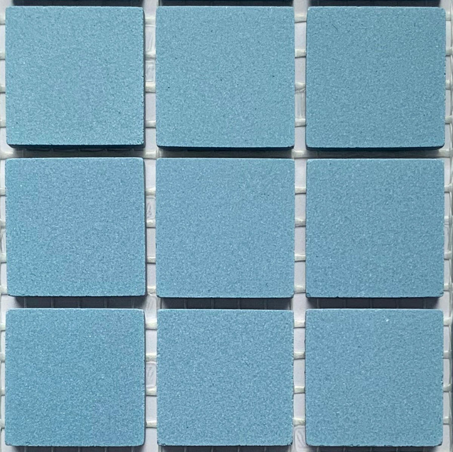 Winckelmans Bleu Foncé – teselas de mosaico mates de 20x20 mm sobre malla
