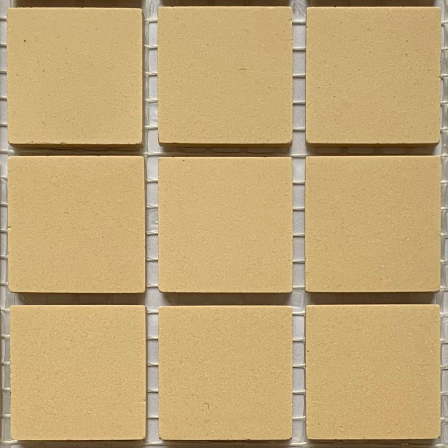 Winckelmans Cognac – pastilhas de mosaico mates de 20x20 mm sobre rede