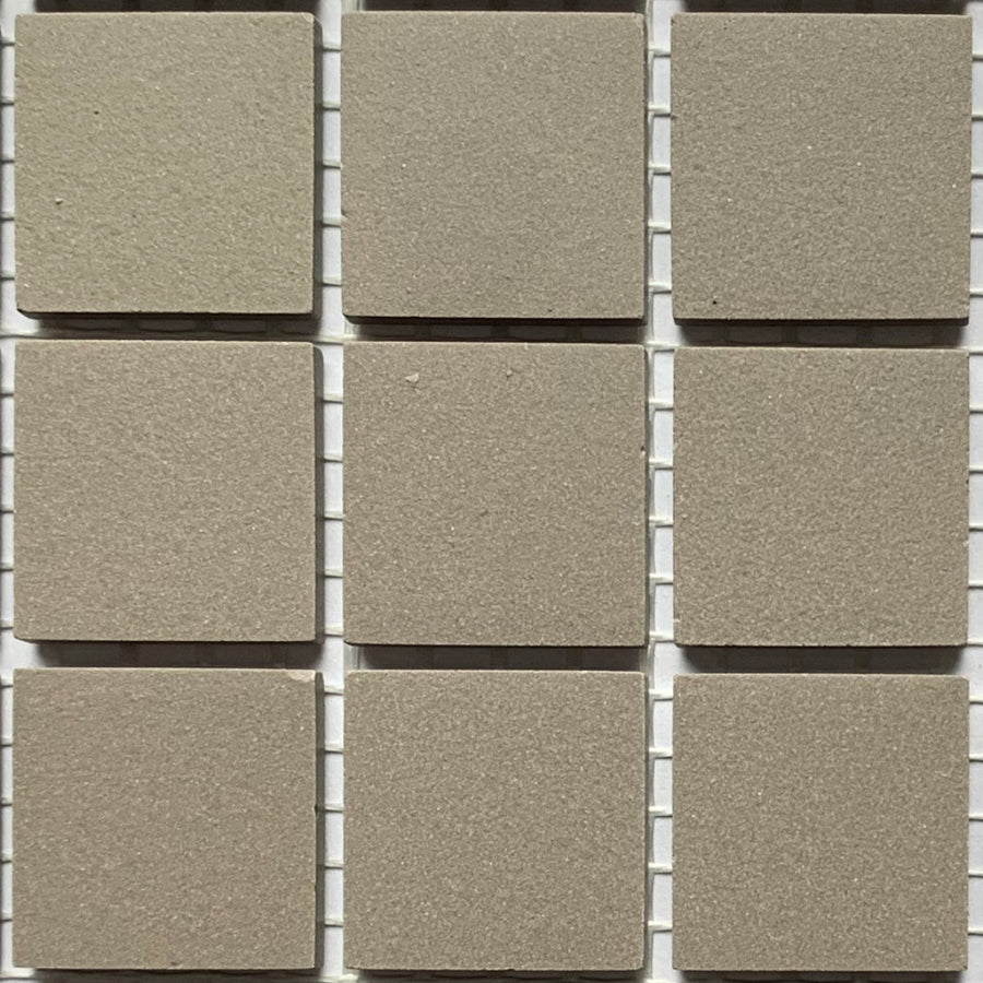 Winckelmans Gris – pastilhas de mosaico mates de 20x20 mm sobre rede