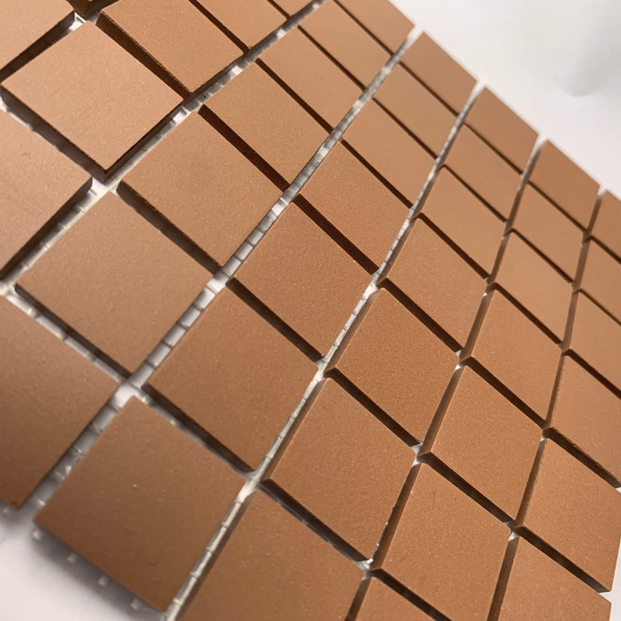 Winckelmans Havane – pastilhas de mosaico mates de 20x20 mm sobre rede