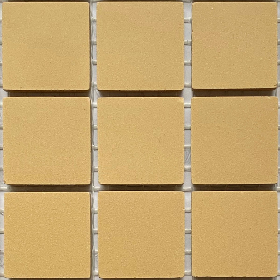 Winckelmans Jaune – pastilhas de mosaico mates de 20x20 mm sobre rede
