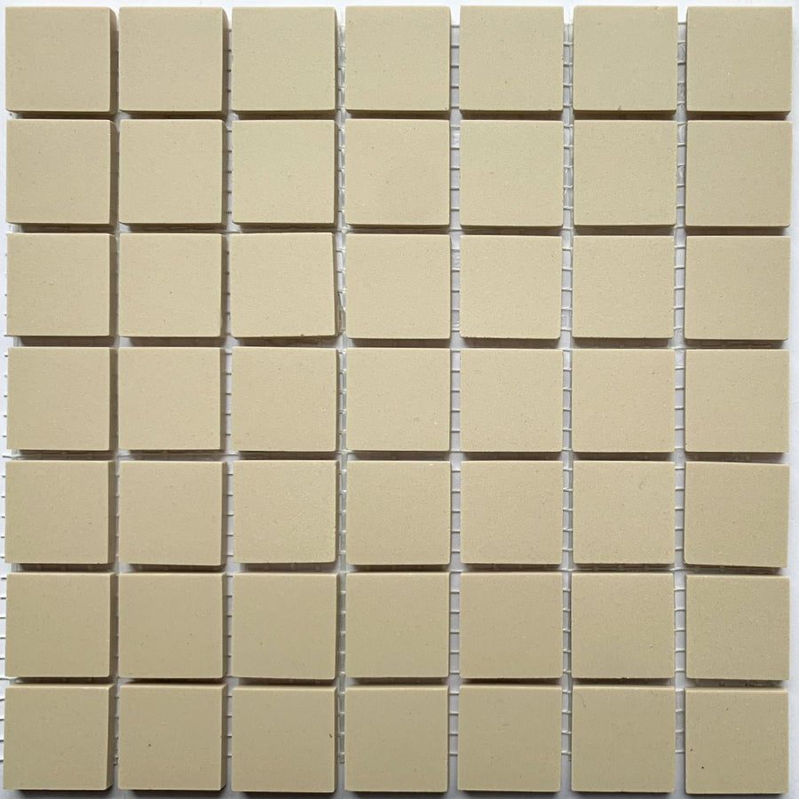 Winckelmans Ontario – pastilhas de mosaico mates de 20x20 mm sobre rede