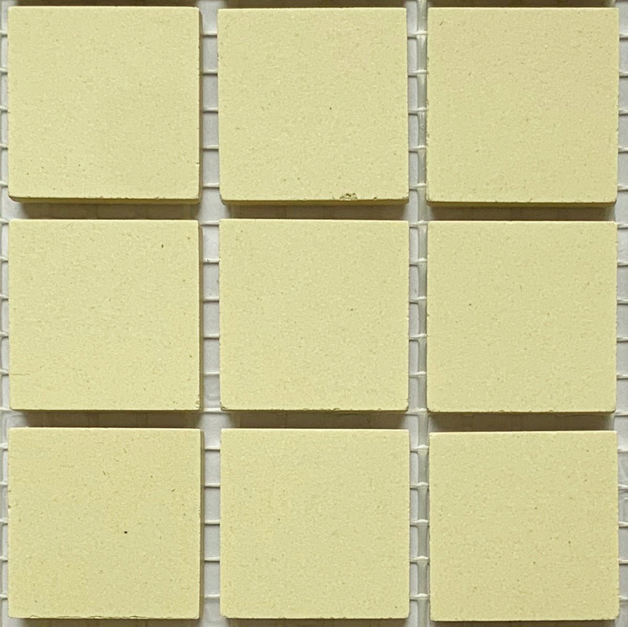 Winckelmans Vanille – pastilhas de mosaico mates de 20x20 mm sobre rede